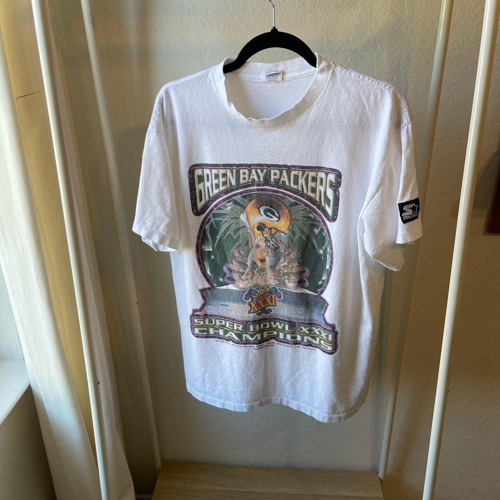 Vintage Starter 1997 Green Bay Packers Super Bowl Champions (L)